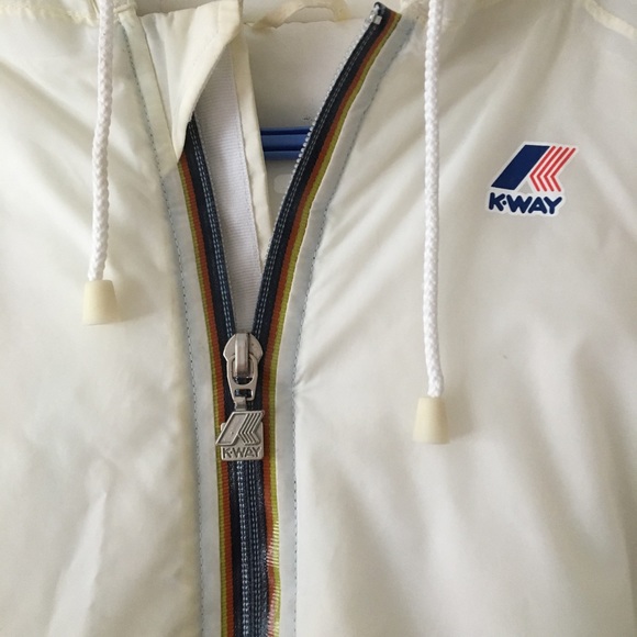 White long K-Way parka - Picture 2 of 6